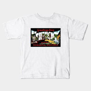 Greetings from Kentucky - Vintage Large Letter Postcard Kids T-Shirt